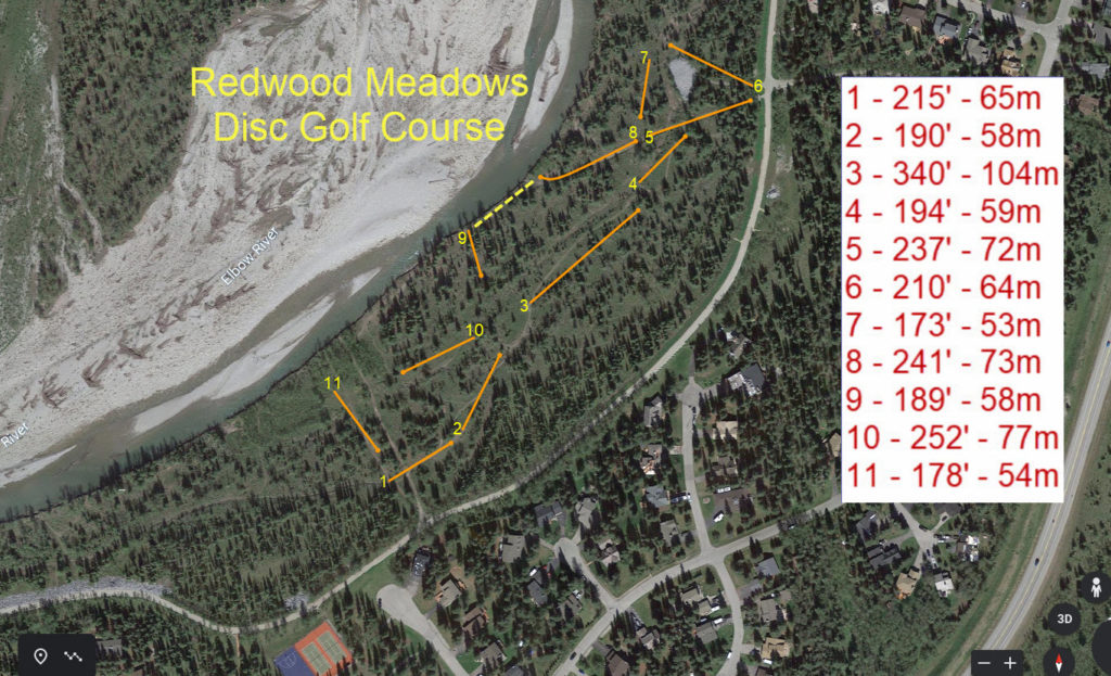 Redwood Meadows Disc Golf Course Calgary Disc Golf Club Redwood Meadows Disc Golf Course Calgary Disc Golf Club